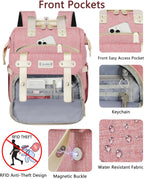Backpack for Women,Rfid anti Theft Work Backpack for 15.6 Inch Laptop,Wide Open Large USB Charging Port Student Bookbag, Doctor Teacher Nurse College School Travel Shoulder Purse Bag