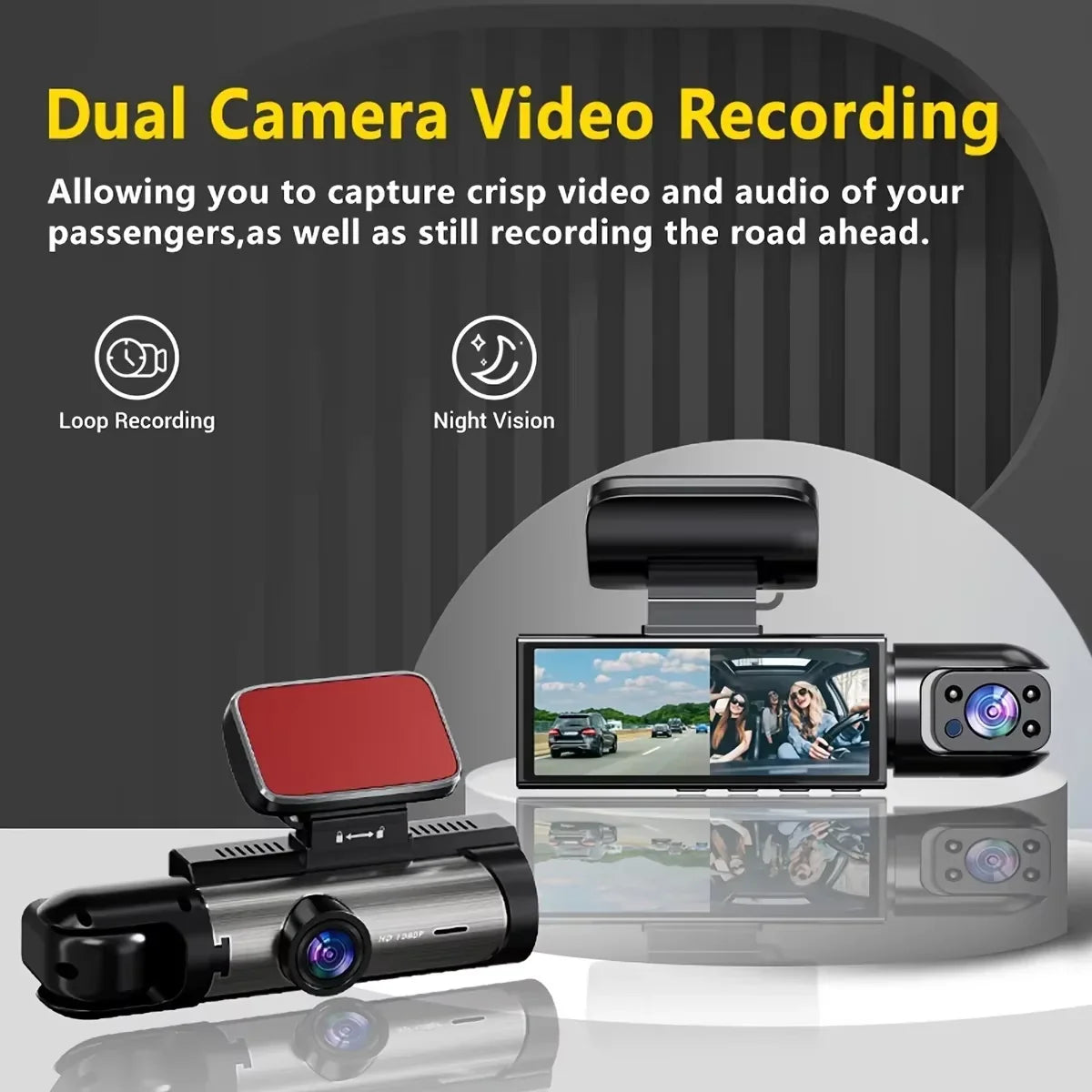 1080  FRONT CAMERA AND IN CAR CAMERA