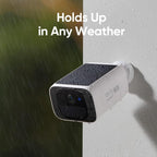 Eufy Security Solocam S220, Solar Security Camera, Wireless Outdoor Camera, Continuous Power, 2K Resolution, Wireless, 2.4 Ghz Wi-Fi, No Monthly Fee, Homebase 3 Compatible