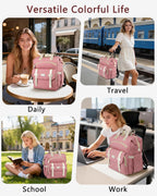 Backpack for Women,Rfid anti Theft Work Backpack for 15.6 Inch Laptop,Wide Open Large USB Charging Port Student Bookbag, Doctor Teacher Nurse College School Travel Shoulder Purse Bag