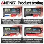 BT-168 PRO Digital Lithium Battery Capacity Tester Checkered Load Analyzer Display Check AAA AA Button Cell Universal Test